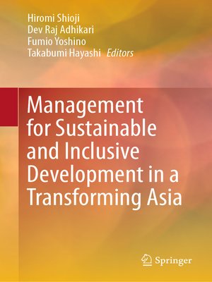 cover image of Management for Sustainable and Inclusive Development in a Transforming Asia
